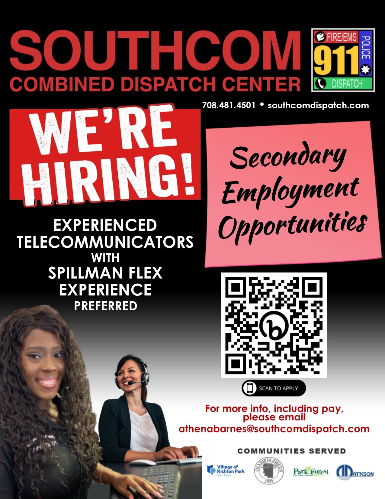 SouthCom Hiring - Secondary Employment Opps